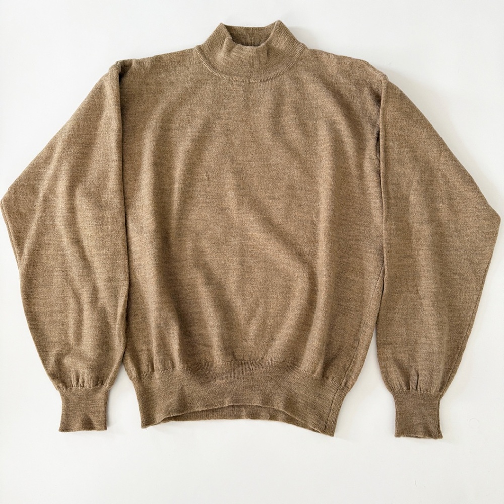 Cortina Italia Mens Vintage 100% Merino Wool Turtle Neck Sweater Size L